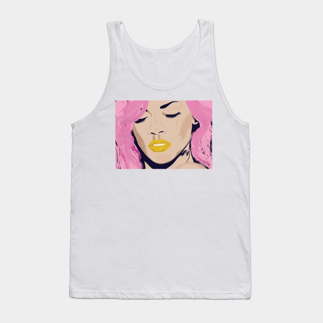 SINGGGER #5 | RIHANNA Tank Top by DMENTA